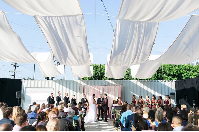 Outdoor patio- ceremony