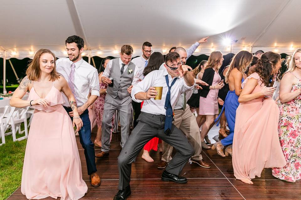 Tent Wedding Dancing