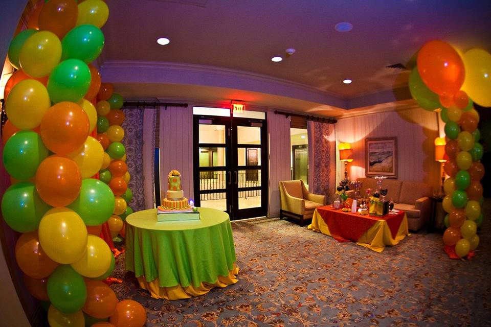 Cake and Candy Bar area