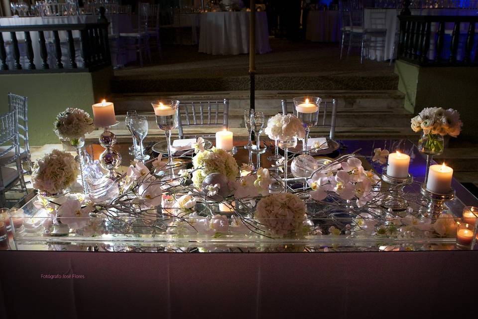 Bride and Groom Table decor