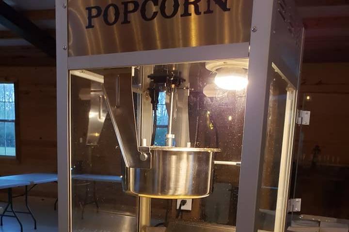 A popcorn machine for your use