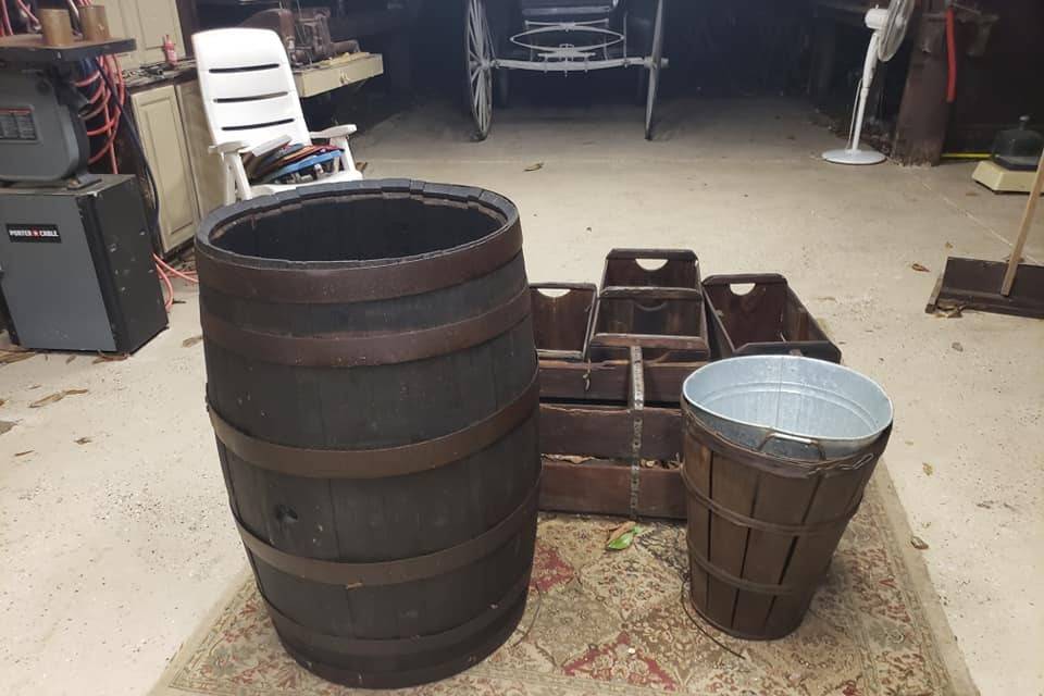 Real antique whiskey barrel
