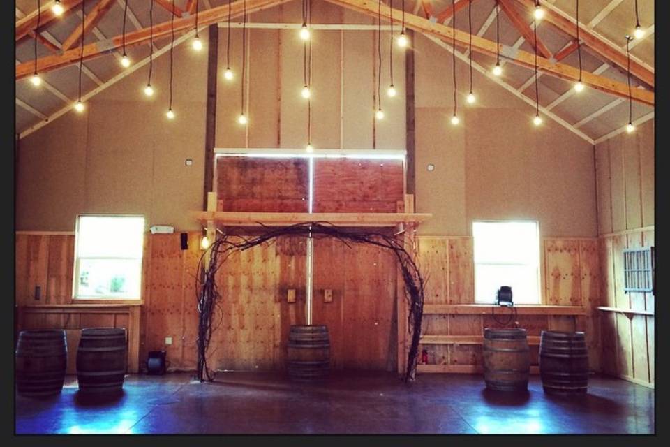 Inside the Rustic Red Barn