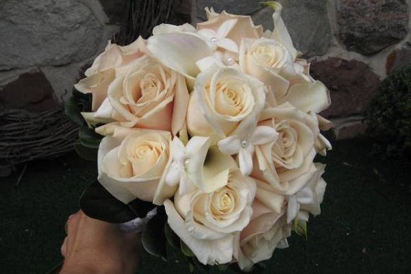 White rose bouquet