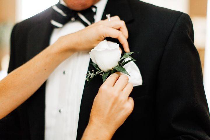 Tuxedo and boutonniere