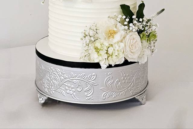 Rustic Topped with Fresh Flowe