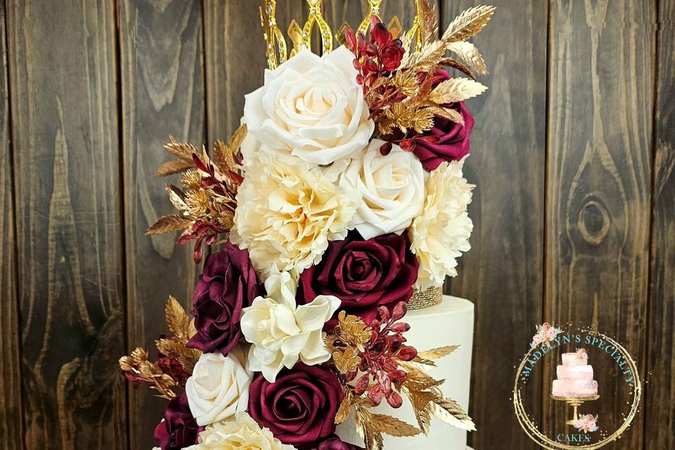 Three-Tiered Wedding Cake