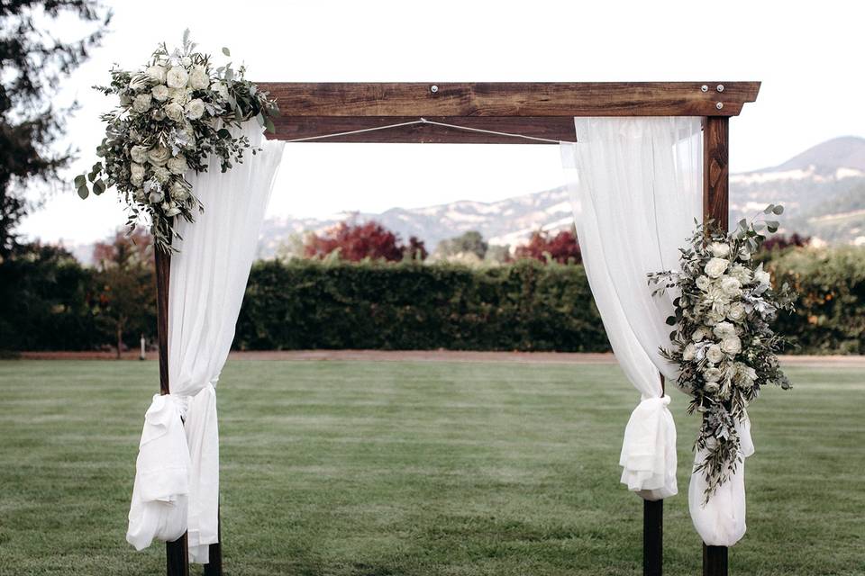 Wooden Wedding Arbor