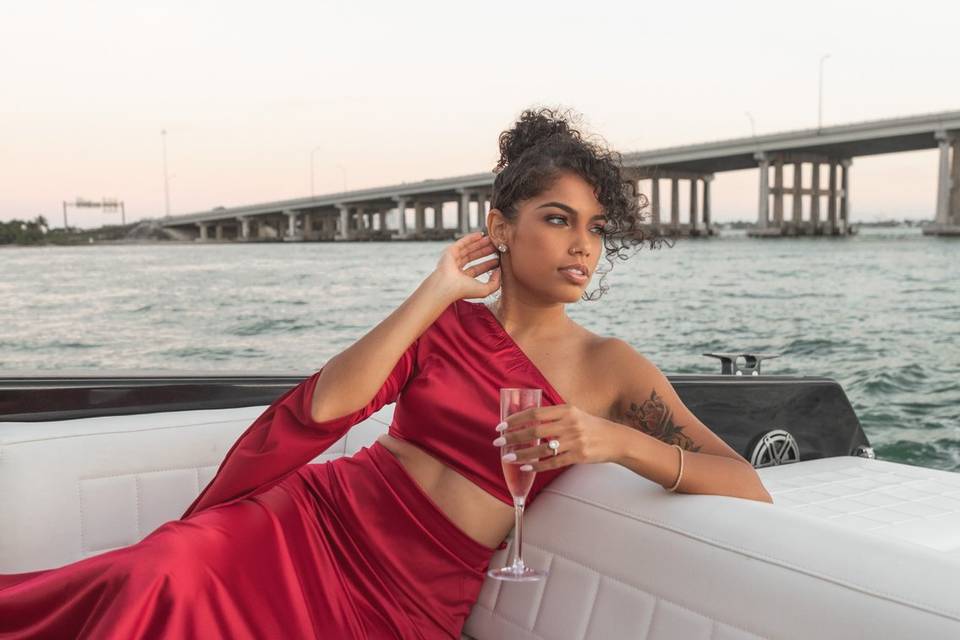 Glamorous boat photos