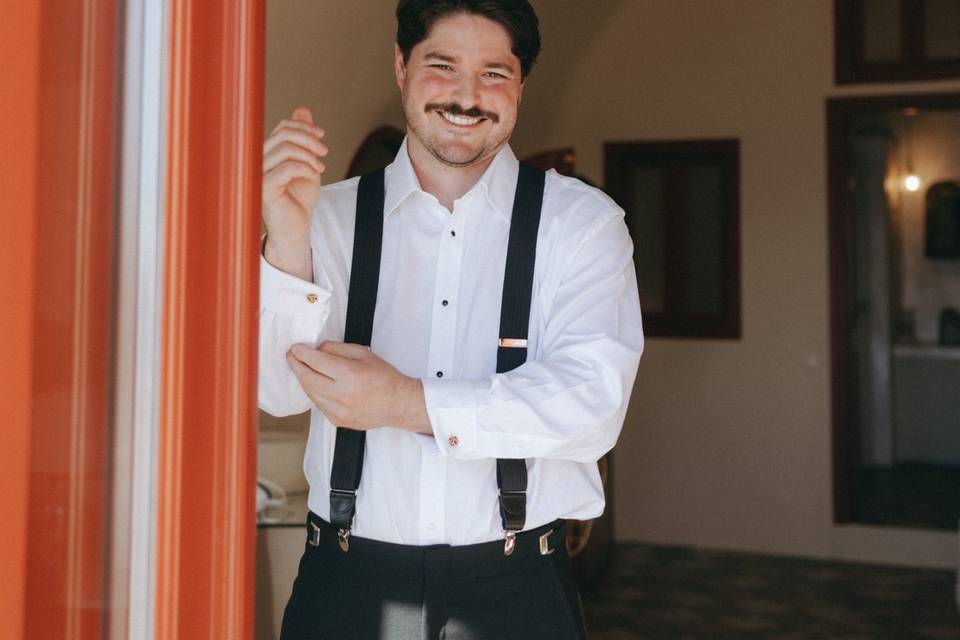 Groom's preparations