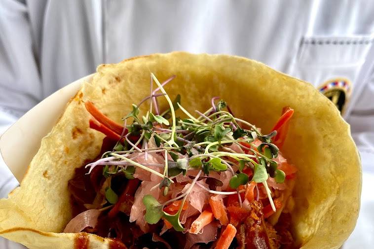 Pulled Pork Crepe