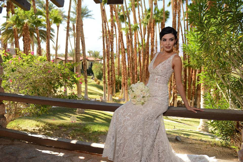 Bride in the Gardens
