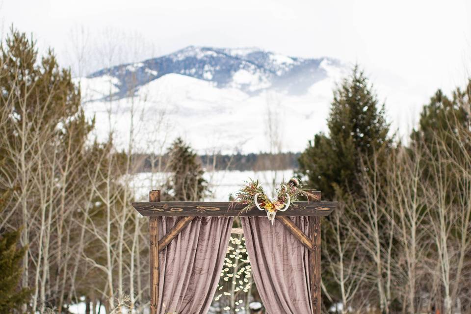 Winter Wedding Arch