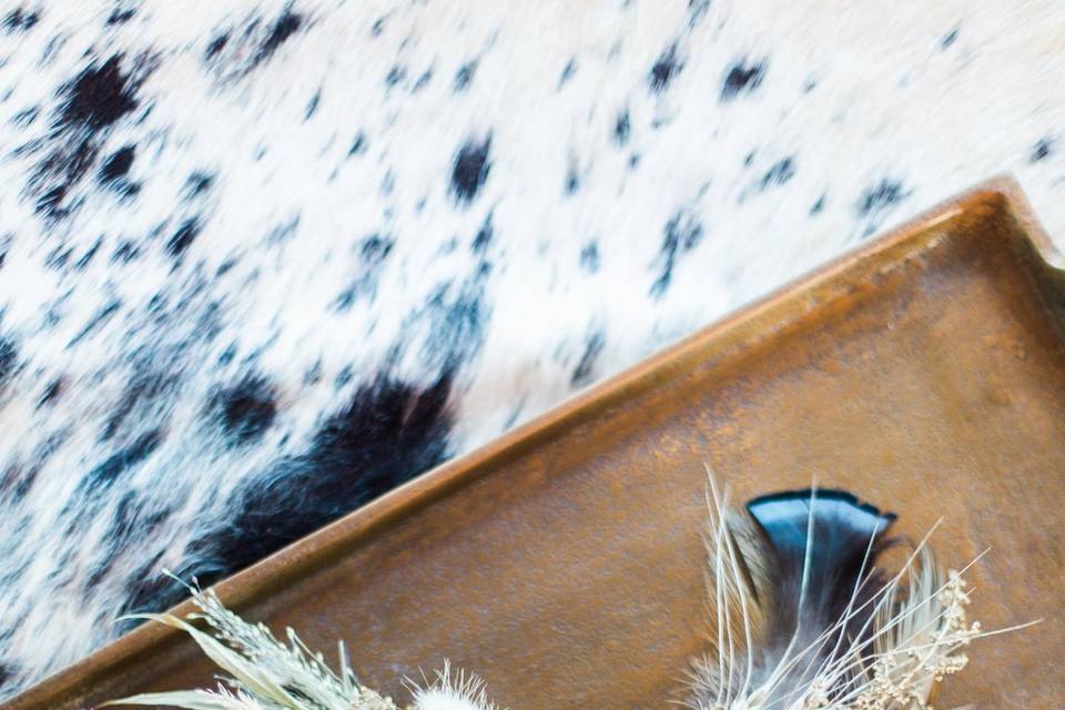 Dried Flower Hair Comb