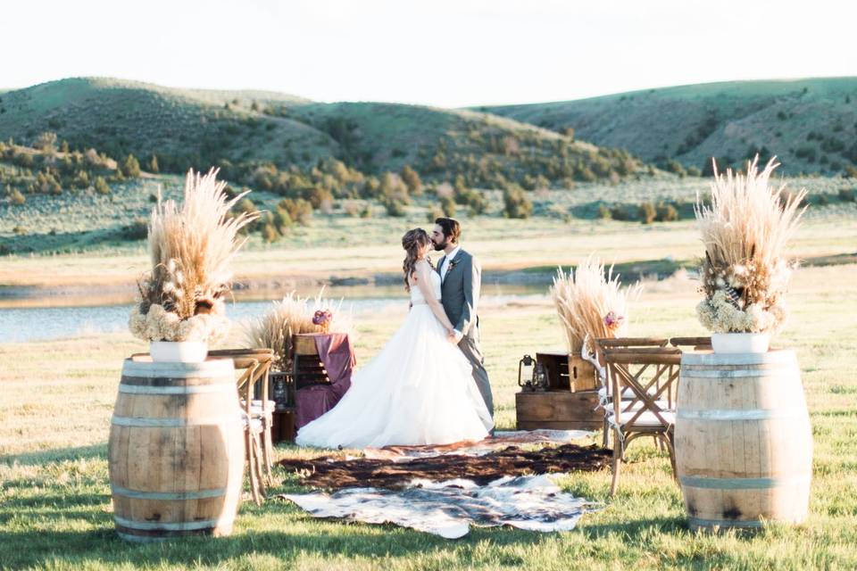 Dried Flower Table Setting