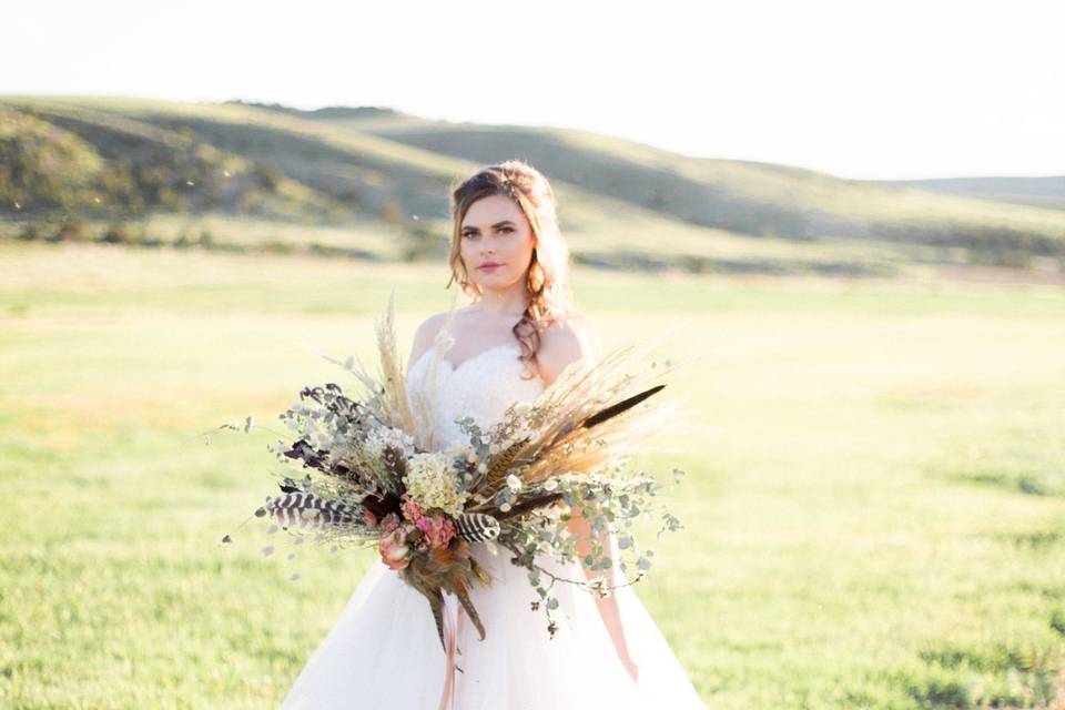 Dried Flower Bridal Bouquet