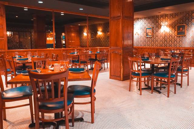 Warm dining room