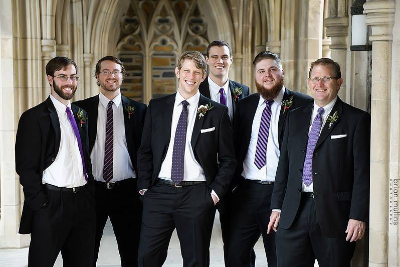 Groom with his groomsmen