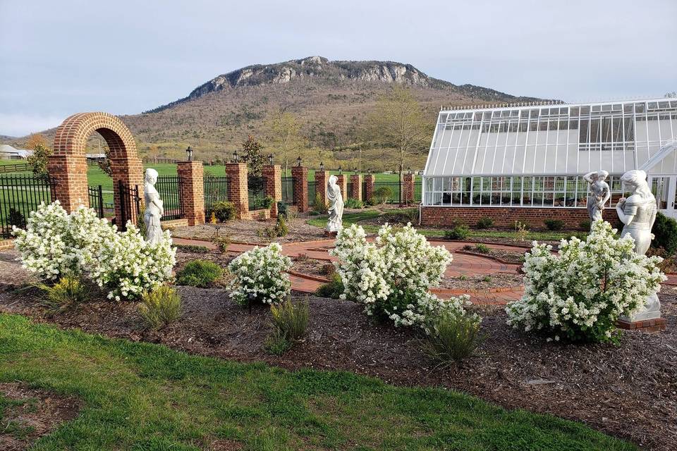 Gardens, Greenhouse & Mountain