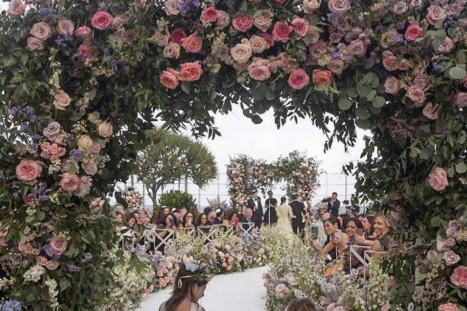 Flower archway