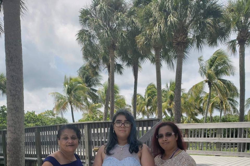 Nancy with Ms. Abby and Ana.