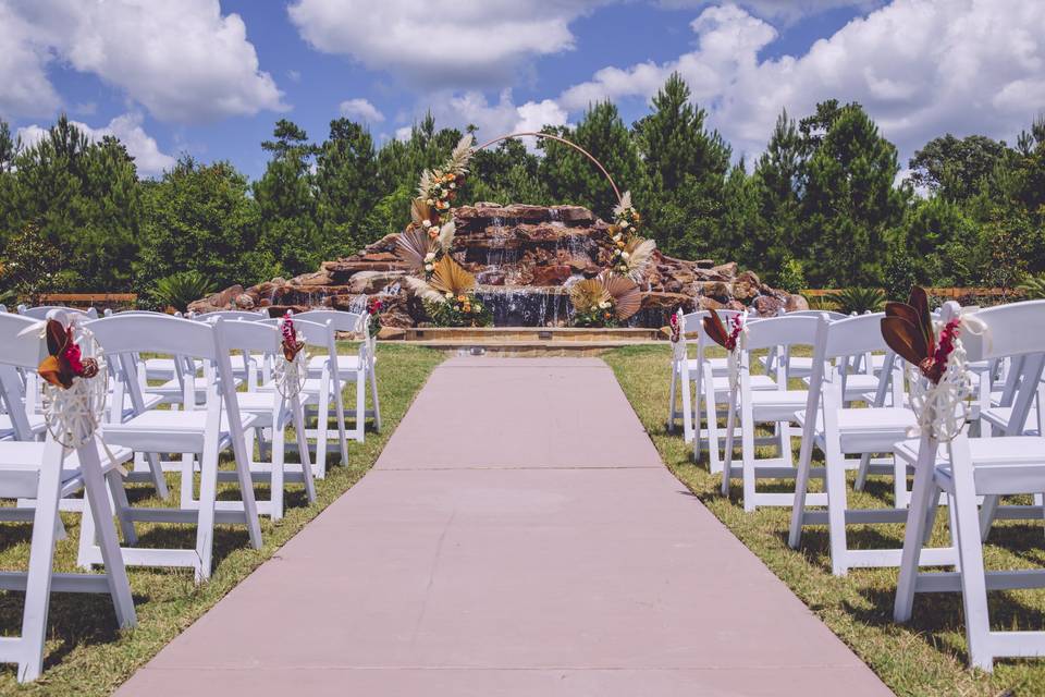 Ceremony Site at Waterfall