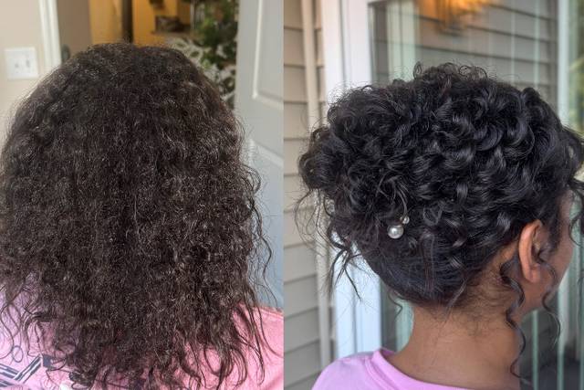Natural Curly Updo
