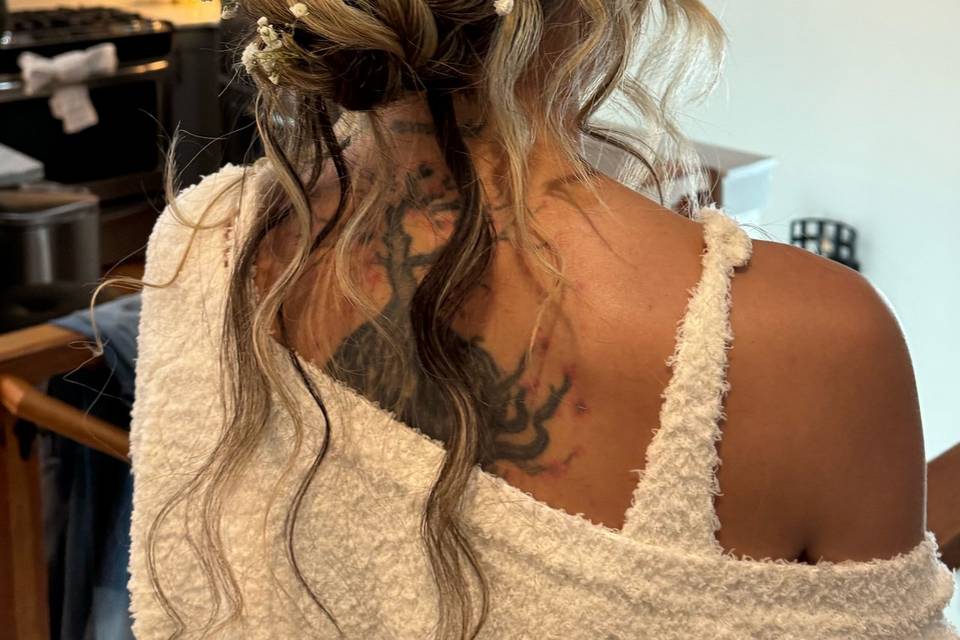 Boho bun