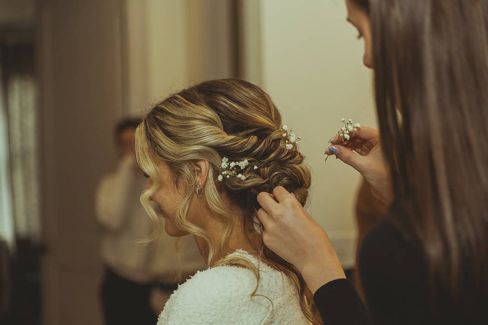 Boho updo