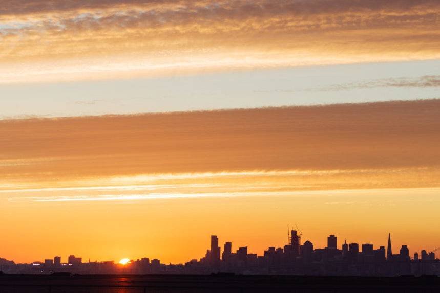 Skyline view from patio