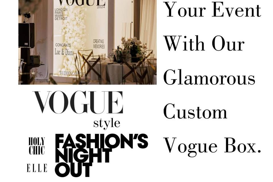 New Vogue Magazine Booth