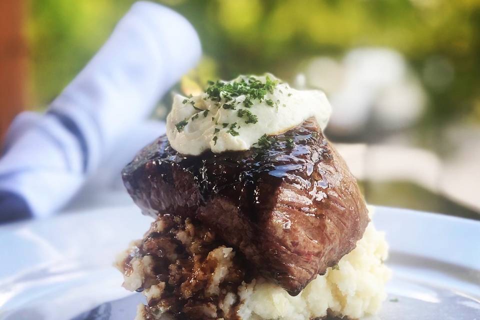 Filet with Boursin and Mash