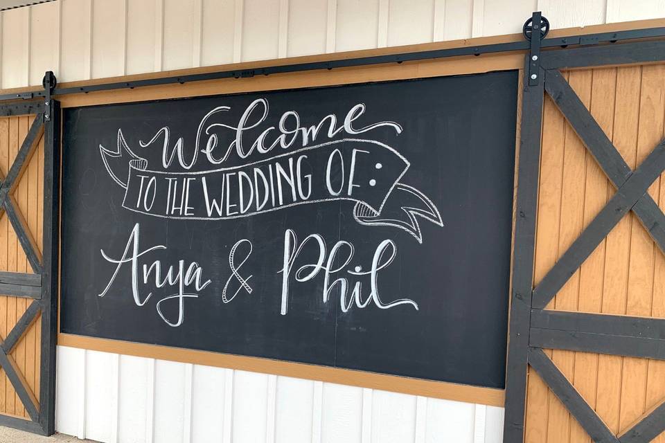 Hearth House Chalkboard