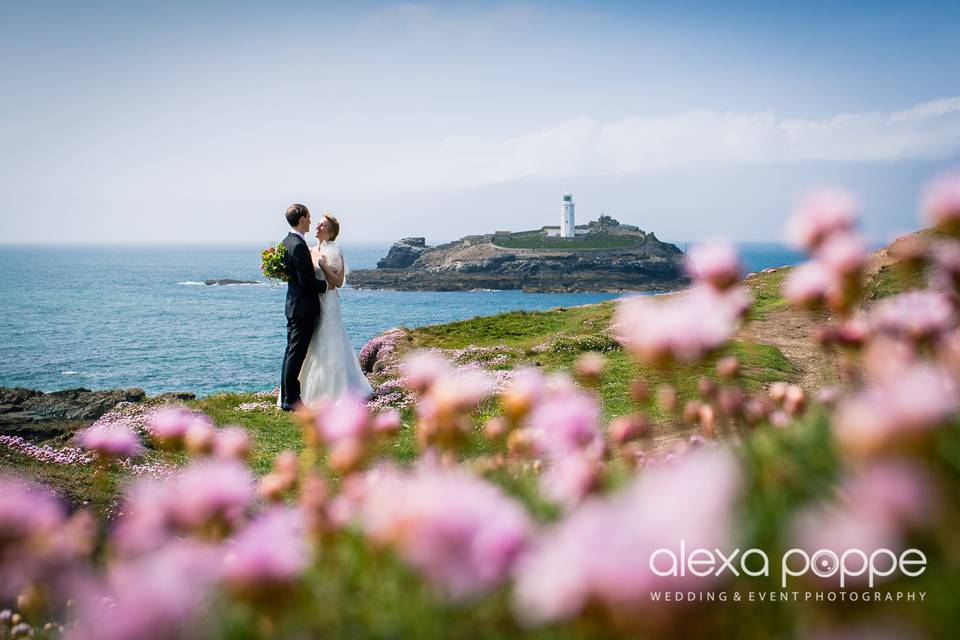 Couple portrait on the beach