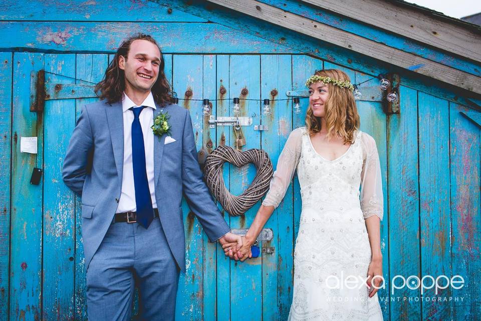 Wedding couple portrait