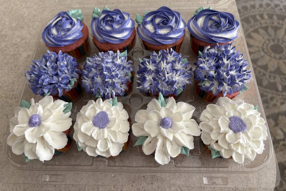 Floral cupcakes