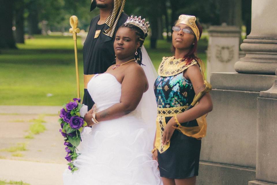 Bride and her Attendants
