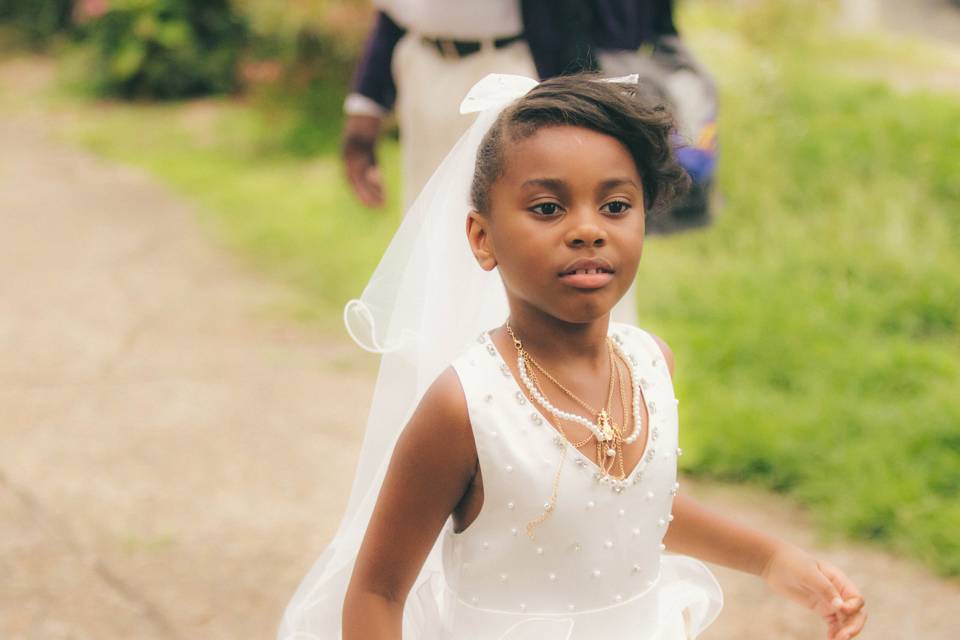 Flower Girl on the Move
