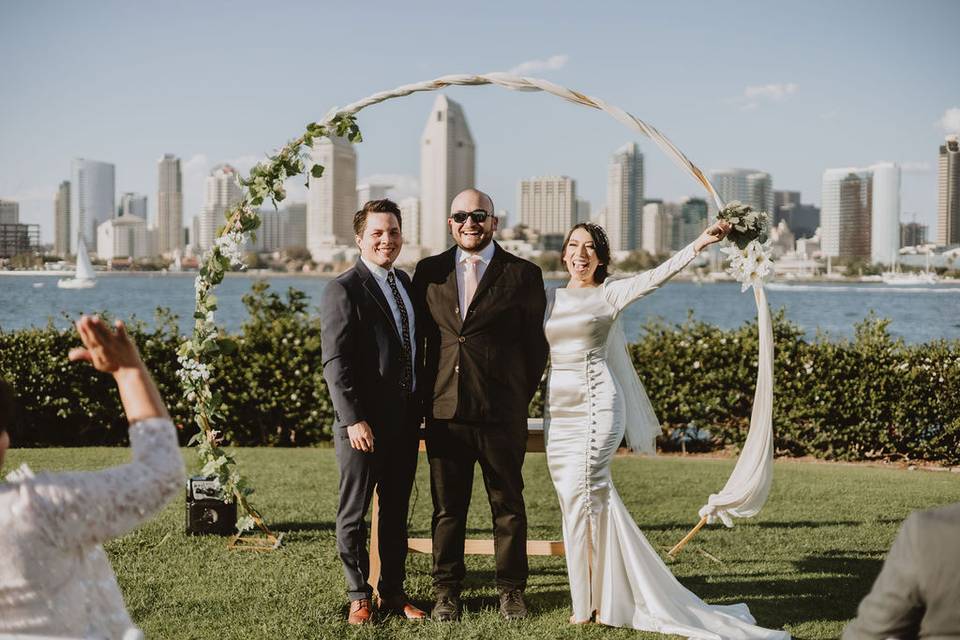 Lakeside ceremony