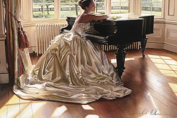 Bride at Piano