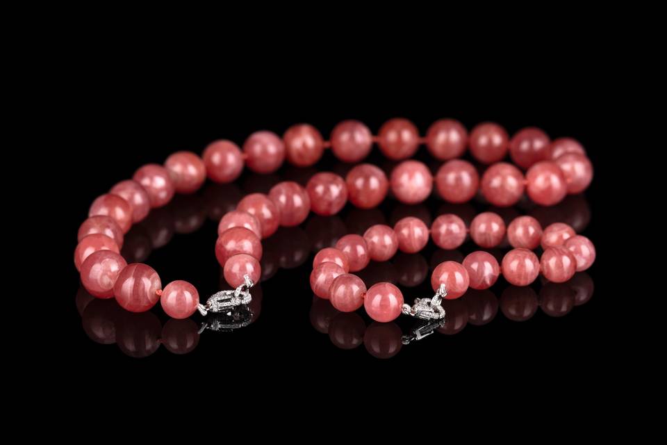 Rhodochrosite Bead Set