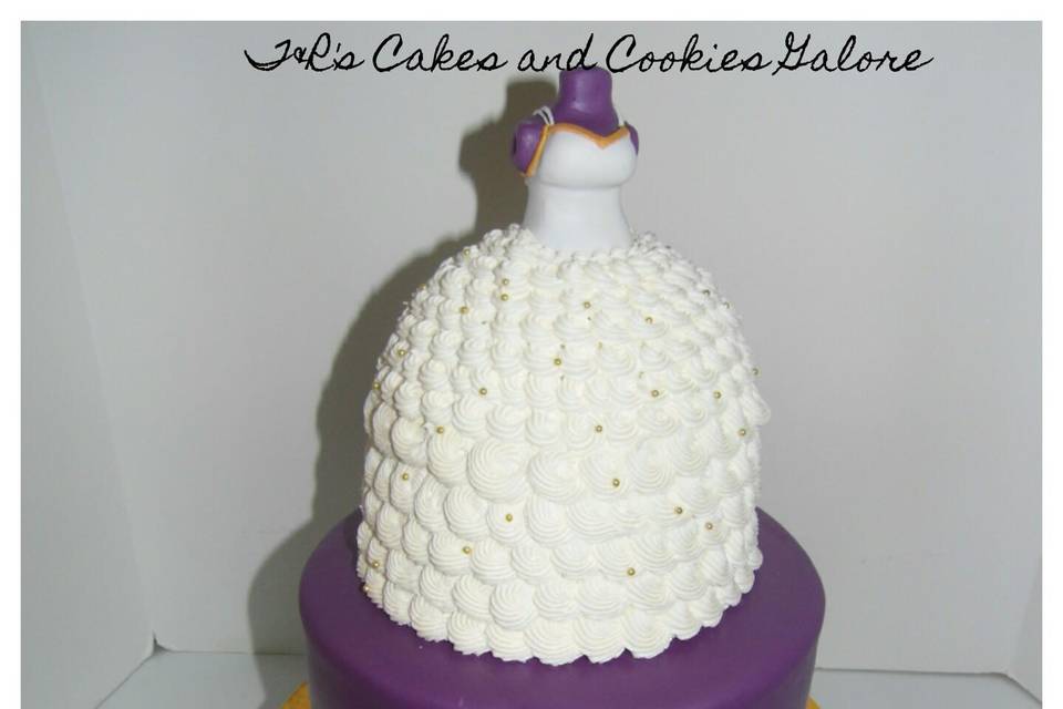 Bridle Shower Gown Cake