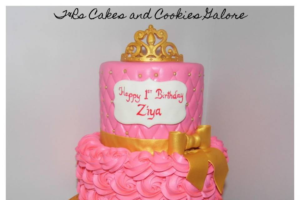 Rose Swirl Princess Cake