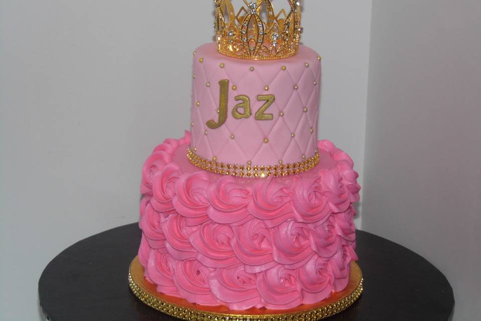 Princess Rose Swirl Cake