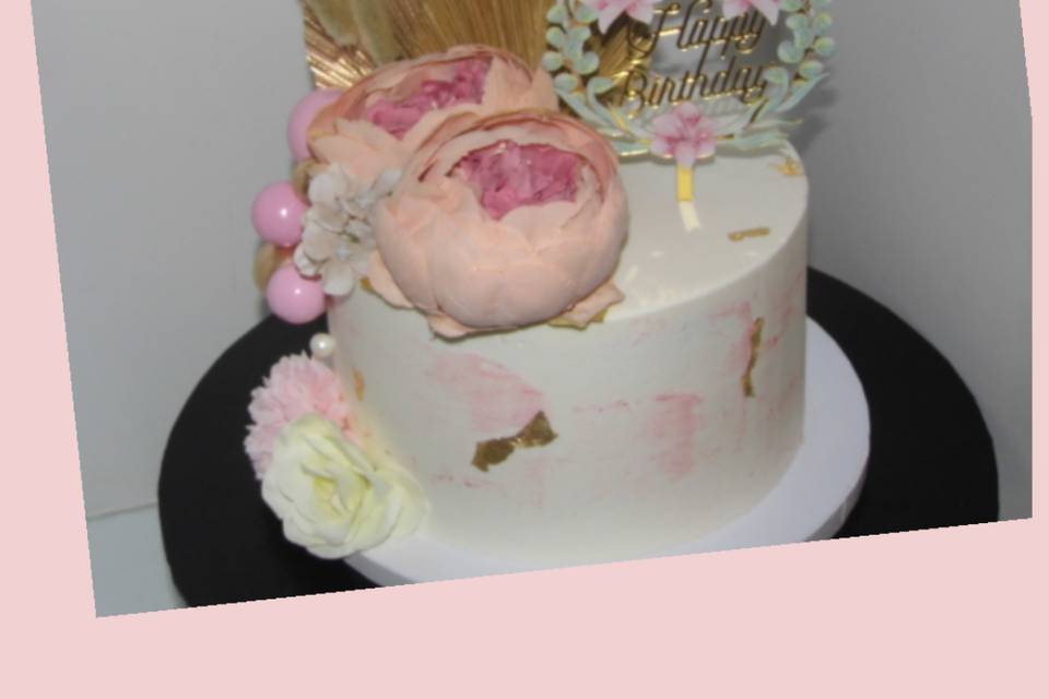 Boho themed Birthday Cake