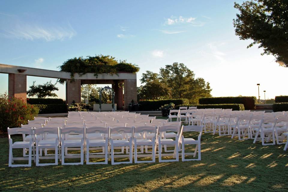 Wedding ceremony area