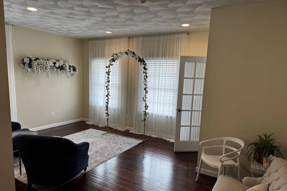 Our ceremony space in Bristol
