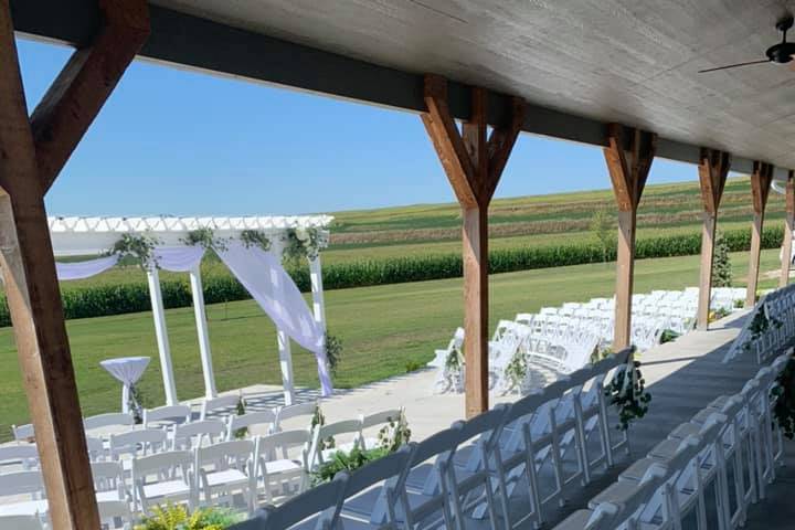 Chairs for the ceremony