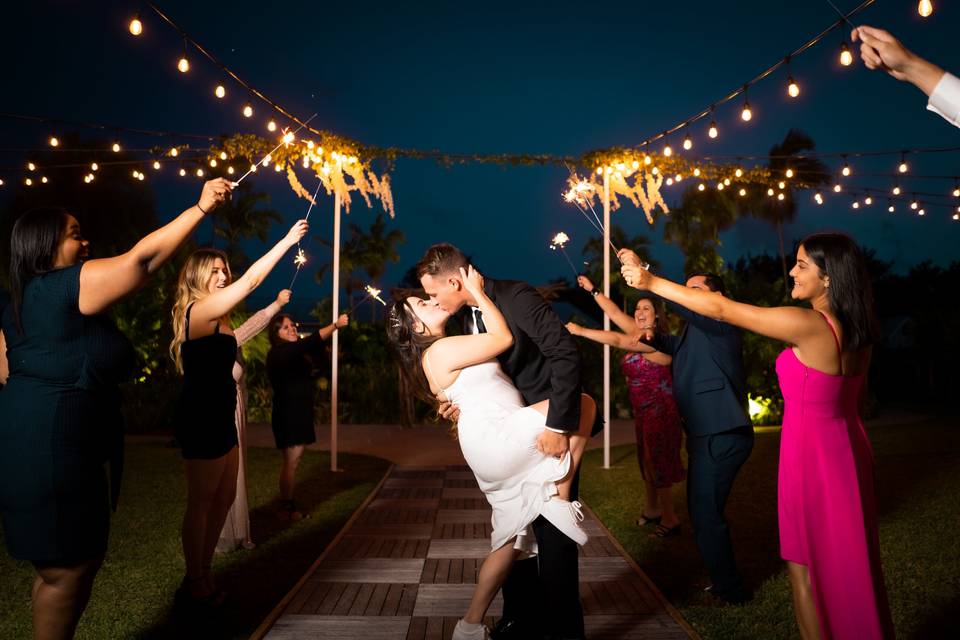 Sparkler send off