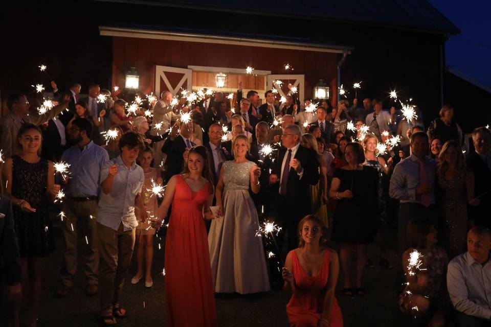 Celebrating the newlyweds